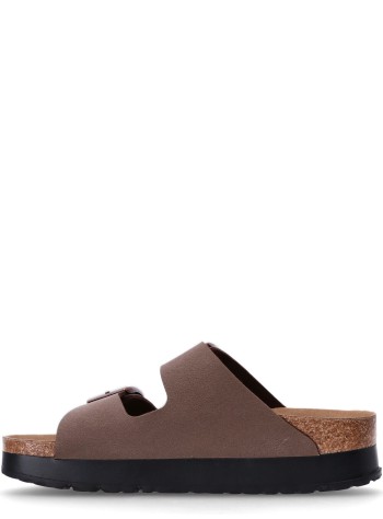 birkenstock flat shoe woman arizona platform flex bfbc mocca veg 1027417 mocca 2