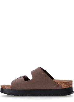 birkenstock planas mujer arizona platform flex bfbc mocca veg 1027417 mocca