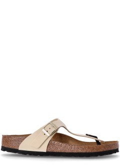 birkenstock flat shoe woman gizeh lenb ecru 1026558 ecru