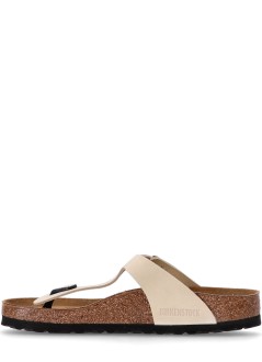 birkenstock flat shoe woman gizeh lenb ecru 1026558 ecru