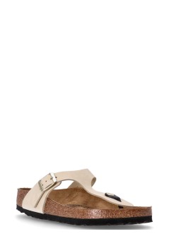 birkenstock flat shoe woman gizeh lenb ecru 1026558 ecru