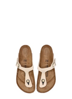 birkenstock flat shoe woman gizeh lenb ecru 1026558 ecru