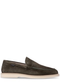 hogan casual man h633 millerighe mocassino hxm6330ej40hg0v813 militare medio