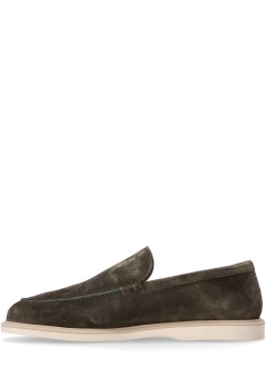 hogan casual man h633 millerighe mocassino hxm6330ej40hg0v813 militare medio