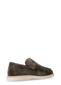 hogan casual man h633 millerighe mocassino hxm6330ej40hg0v813 militare medio