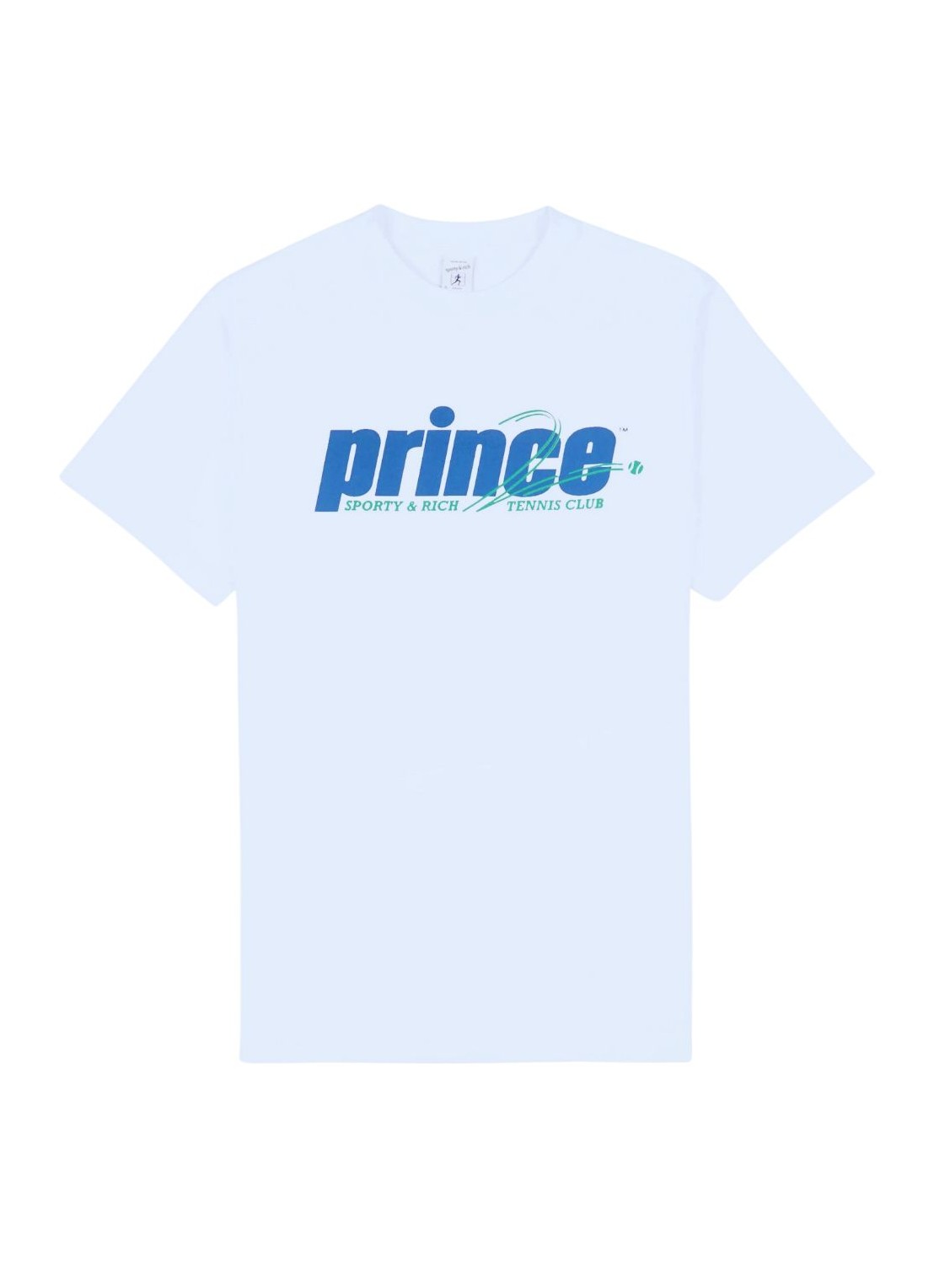 Top sporty & rich top woman prince rebound t-shirt to042s414rw white talla blanco
 
