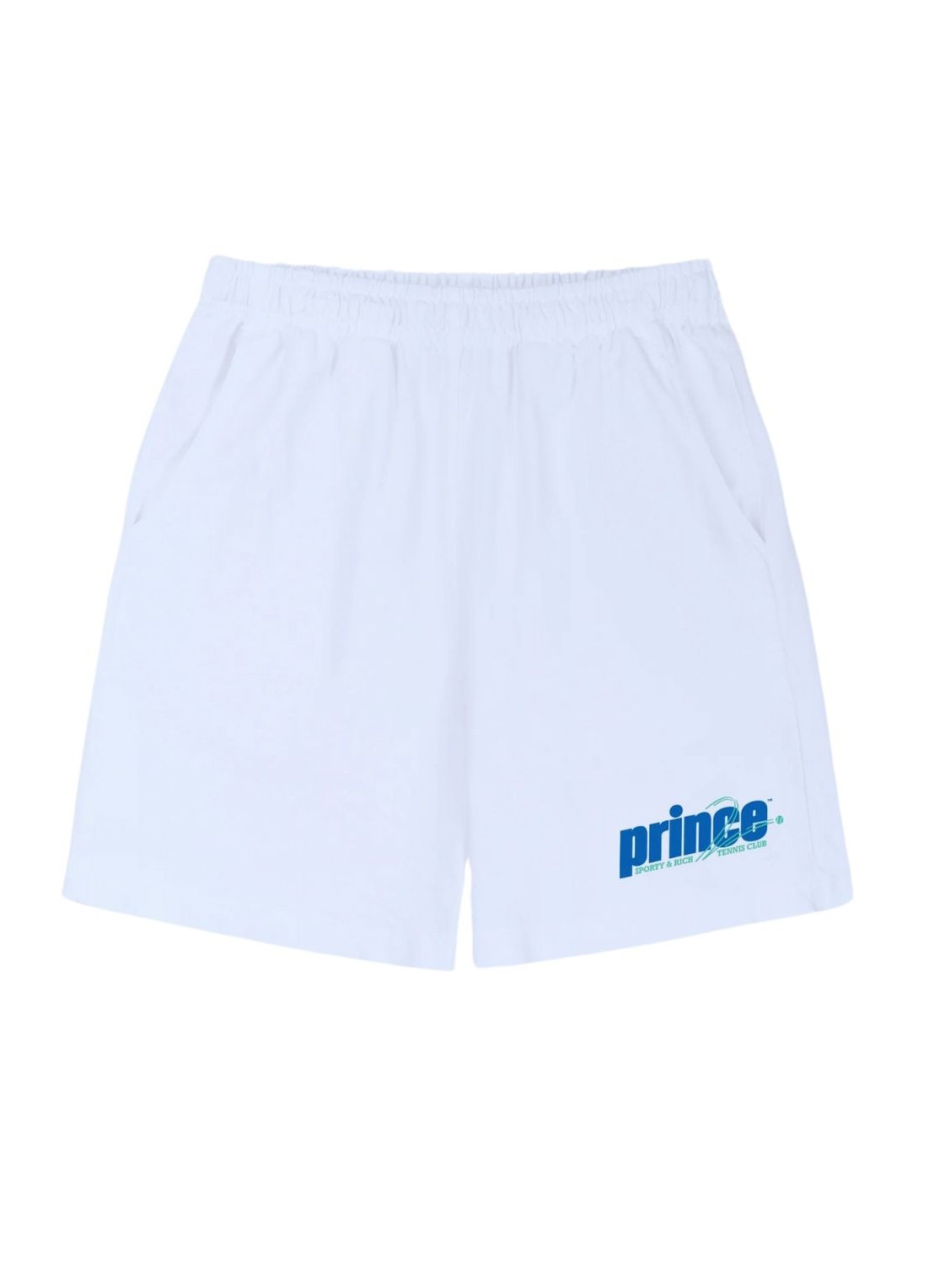 Pantalon corto sporty & rich short pant woman prince rebound gym shorts sh021s414rw white talla M
 