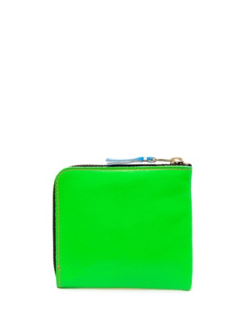 comme des garcons wallet man super fluo leather line sa3100sf green orange