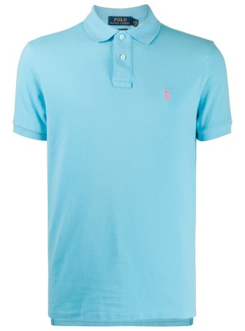 polo ralph lauren polo hombre sskccmslm1-short sleeve-knit 710782592023 turquoise nova c3664
