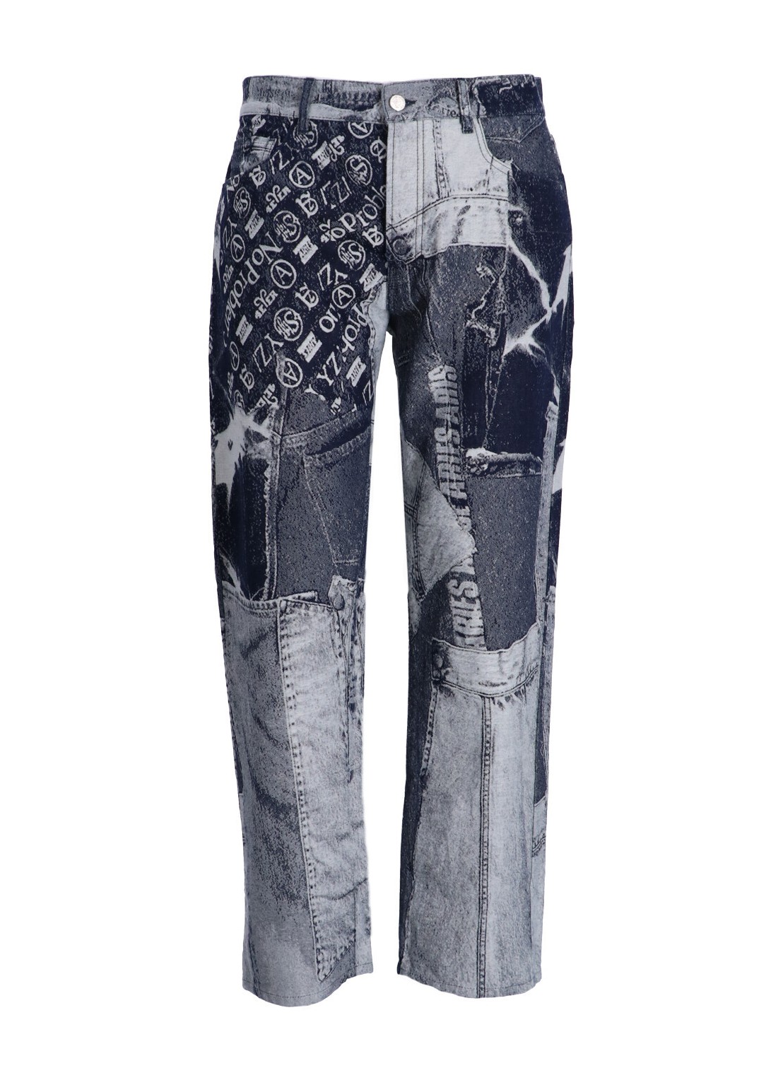 Pantalon jeans aries denim man jacquard patchwork lilly jean ruar30101 blu talla 31
 