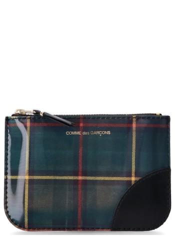 comme des garcons wallet man lenticular tartan sa8100lt yellow green