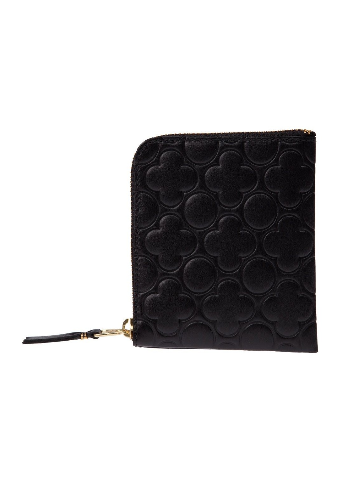 Cartera comme des garcons wallet man embossed leather line pattern a sa310e black talla negro
 