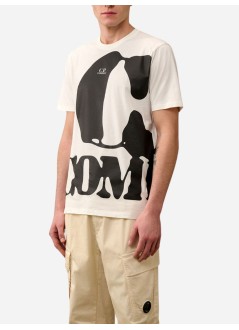 c.p.company t-shirt man 30/1 jersey relaxed logo t-shirt 16cmts144a006586w 103