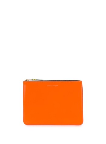 comme des garcons cartera hombre super fluo leather line sa5100sf orange pink