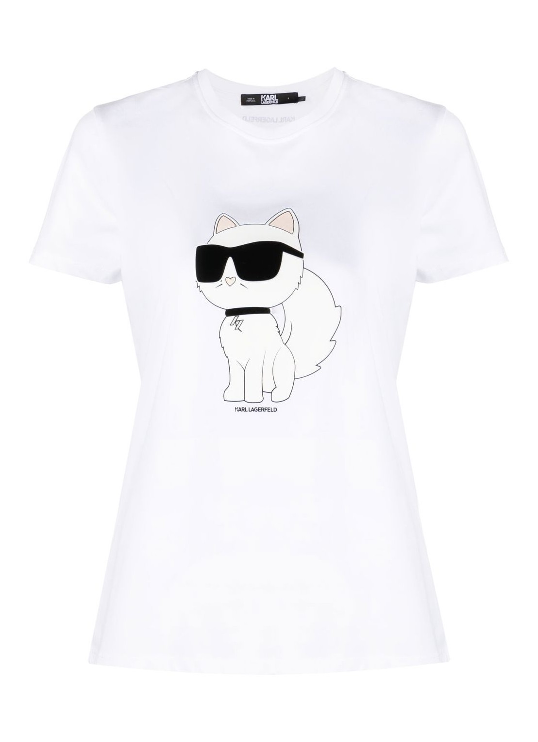 Top karl lagerfeld top woman ikonik 2.0 choupette t-shirt 230w1703 100 talla blanco
 