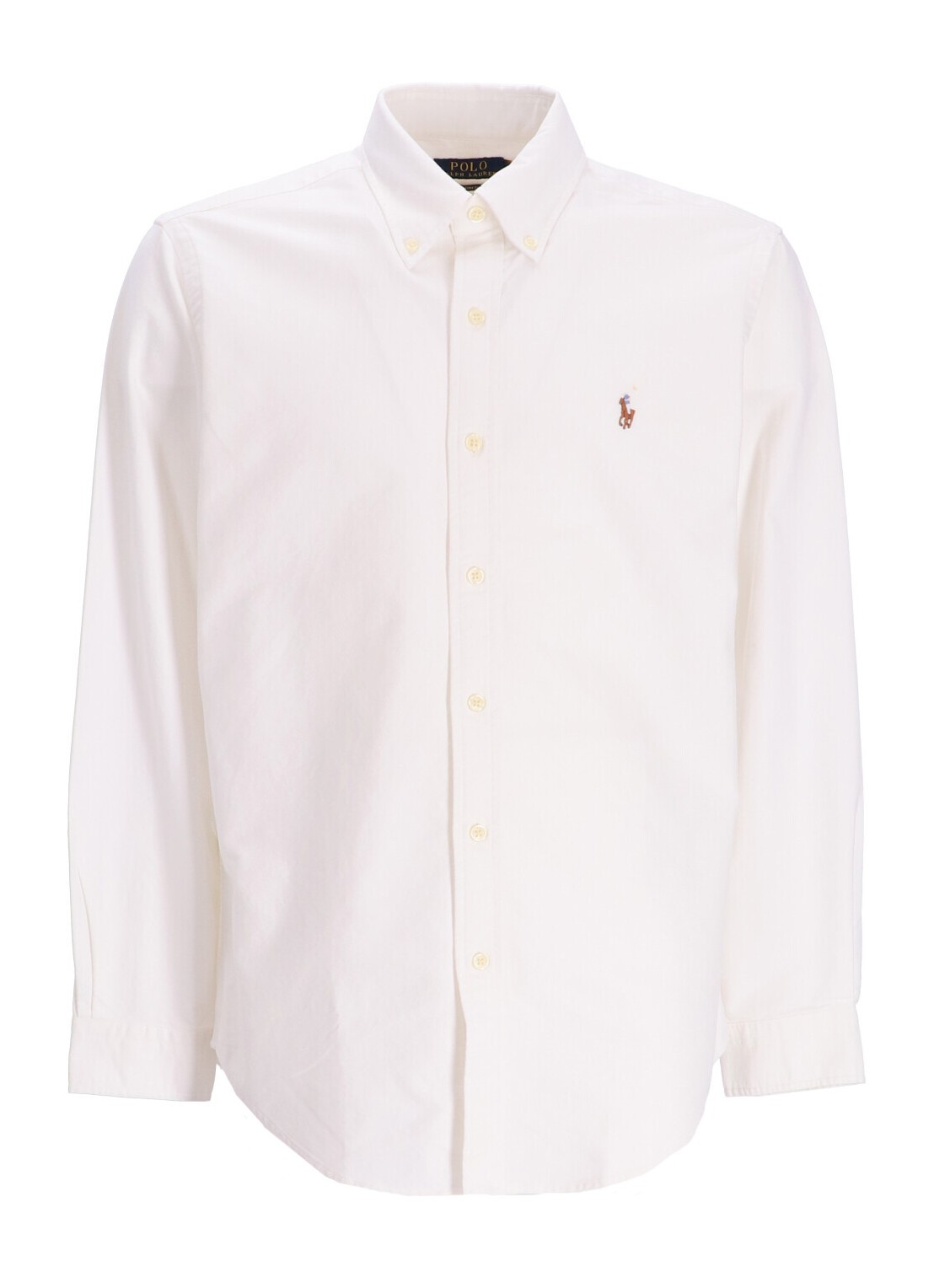 Camiseria polo ralph lauren shirt man cubdppcs-long sleeve-sport shirt 710792041001 white talla blan