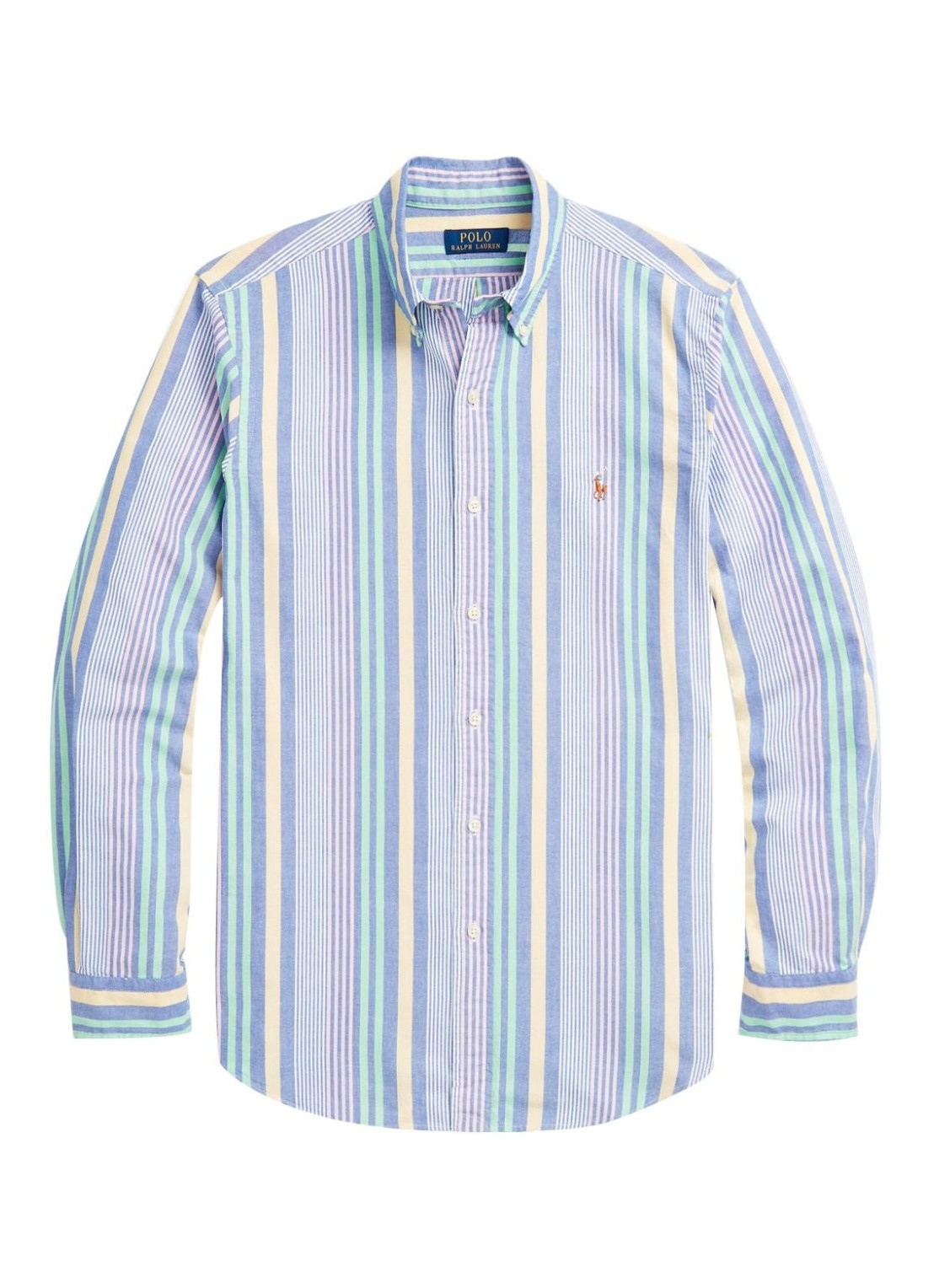 Camiseria polo ralph lauren shirt man cubdppcs-long sleeve-sport shirt 710928921001 6269 royal white