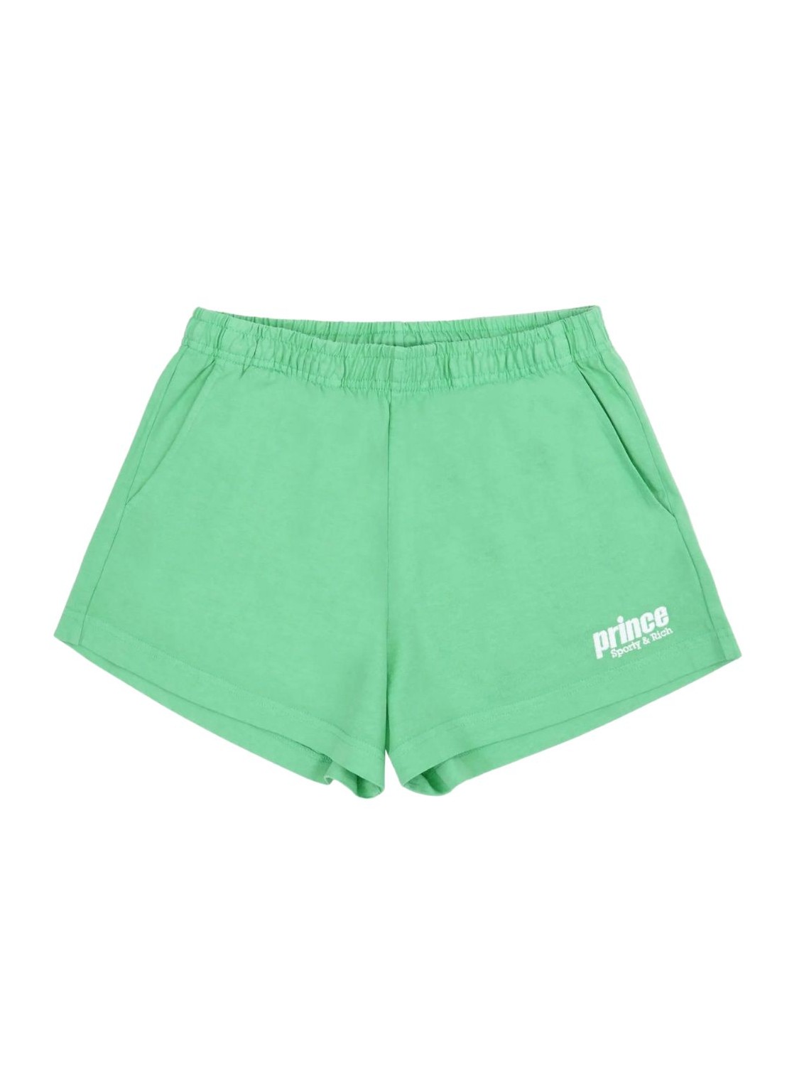 Pantalon corto sporty & rich short pant woman prince sporty embroidered disco shorts sh020s414pc cle