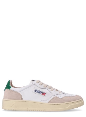 AUTRY 01 LOW MAN LEAT/SUEDE WHT/AMAZ