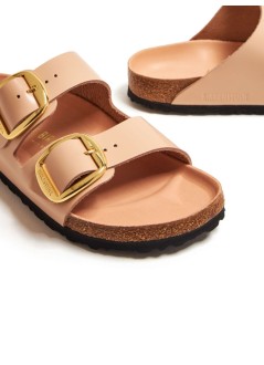 birkenstock flat shoe woman arizona bb lena high shine new beige hex 1026553 high shine new beige