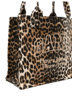 ganni handbag woman large easy shopper print a5807 943