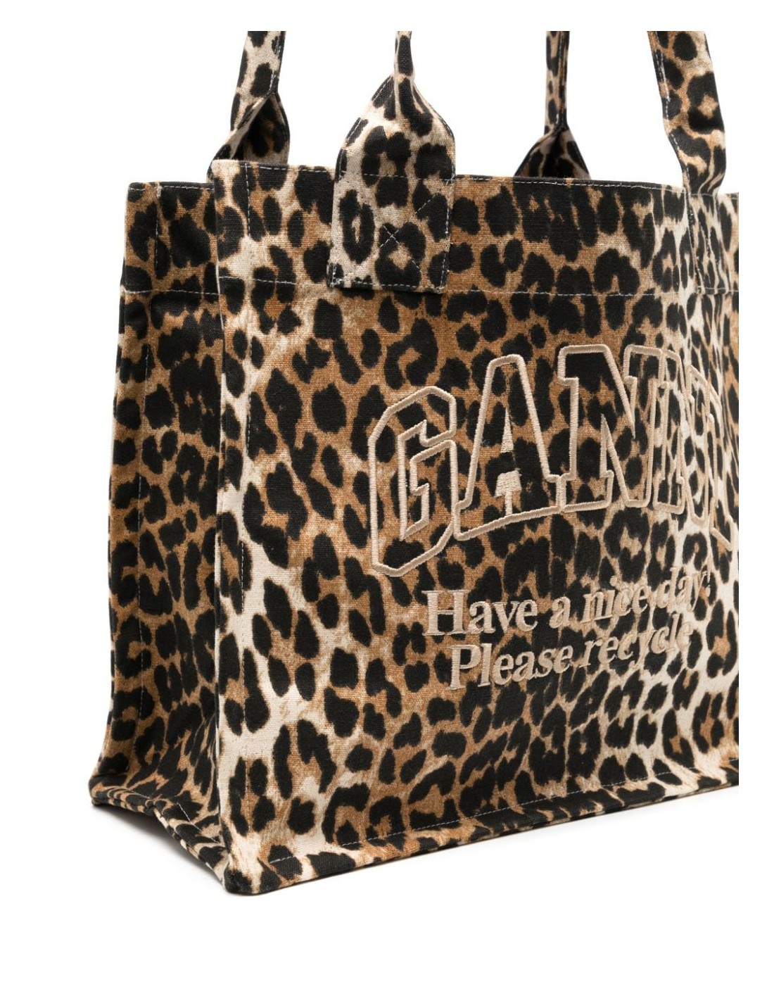 ganni handbag woman large easy shopper print a5807 943 Talla T/U Color ...