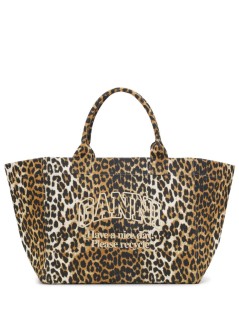 ganni handbag woman shopper xxl print a5822 943