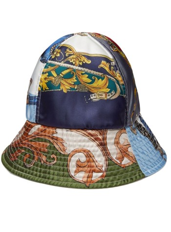 comme des garcons cap man mens bucket hat woven fmk601 dark