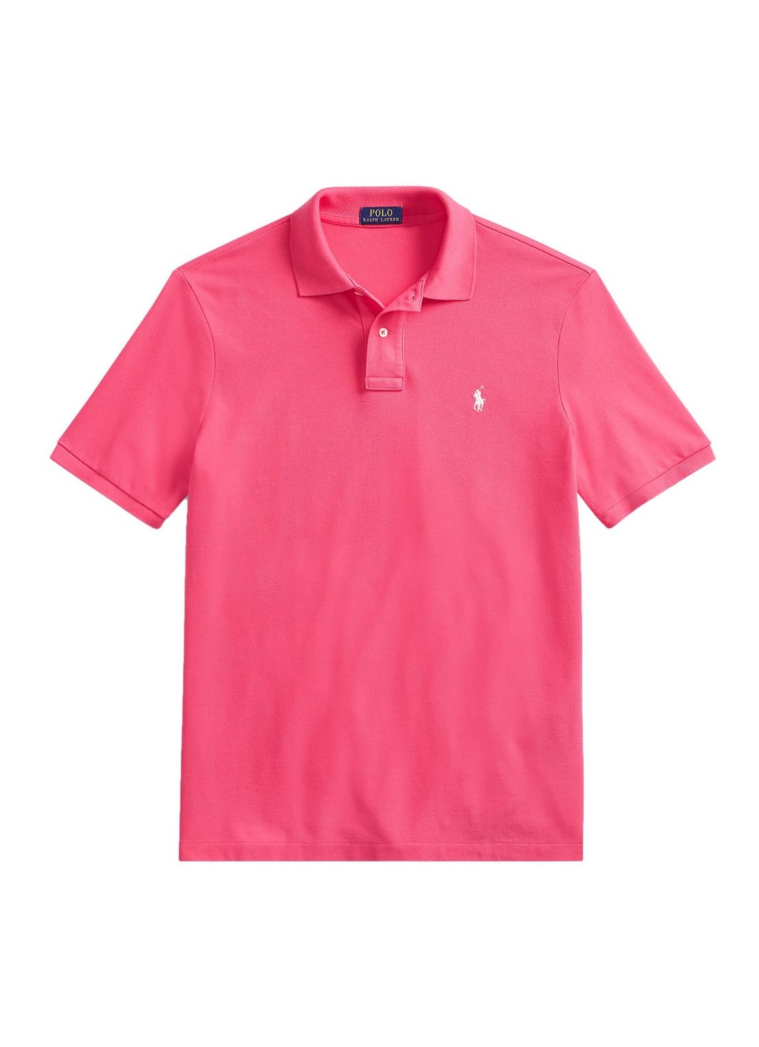 Polo polo ralph lauren polo man sskccmslm1-short sleeve-knit 710782592007 hot pink c2740 talla rosa
