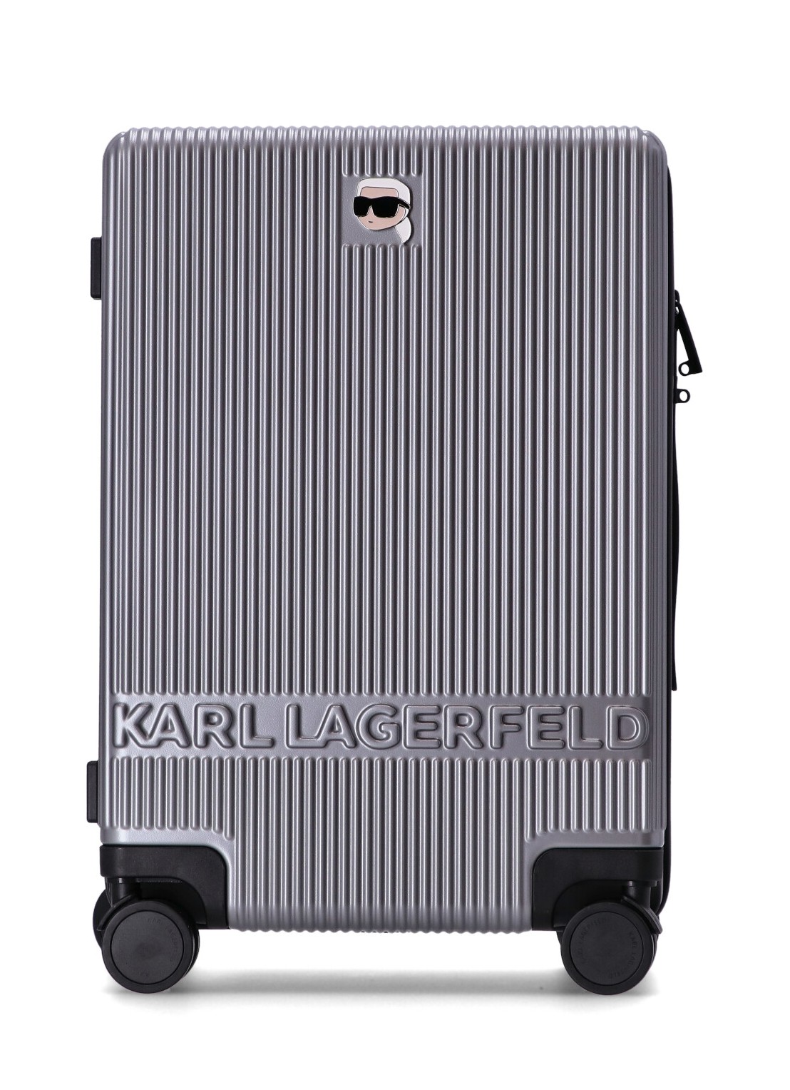 Viaje karl lagerfeld luggage man k/ikonik 2.0 karl hard trolley 240m3072 a290 talla plata
 
