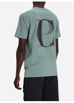 c.p.company camiseta hombre 30/1 jersey graphic t-shirt 16cmts141a006586w 626