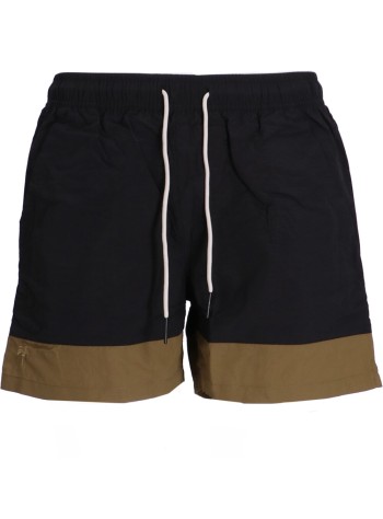 Army Stripe Nylon Swim Shorts