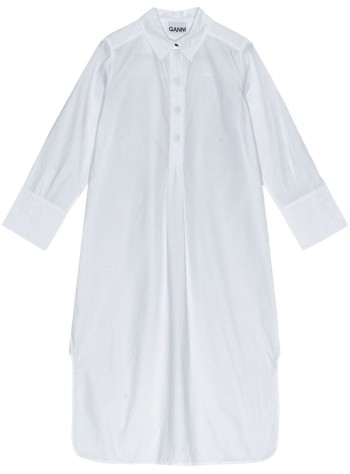 ganni dress woman cotton poplin oversized shirt dress f8999 151