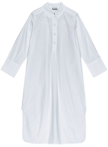 Cotton Poplin Oversized Shirt Dress