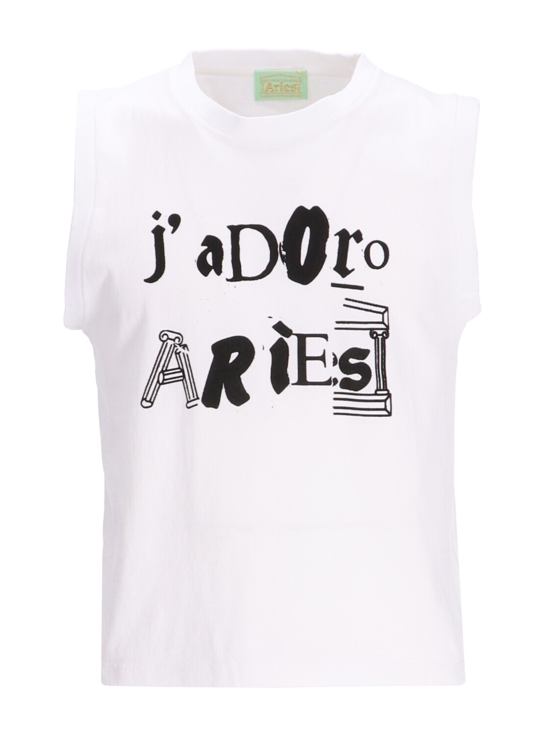Camiseta aries t-shirt manj'adoro aries ransom shrunken vest - suar40800x wht talla blanco
 