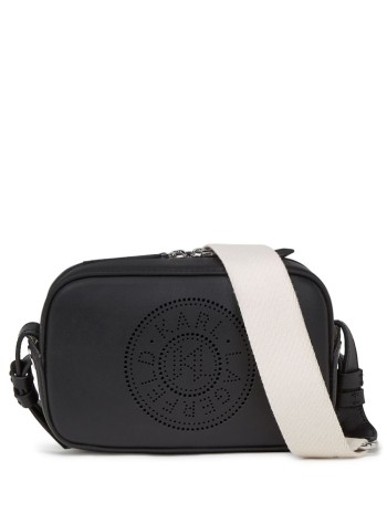 karl lagerfeld crossbody womank/circle camerabag perforated - 241w3029 a999