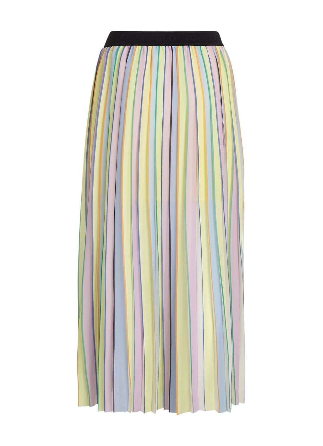 Falda karl lagerfeld skirt womanstripe pleated skirt - 241w1202 r54 talla multi
 