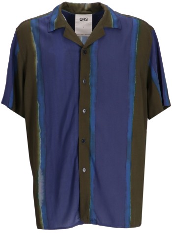 oas camiseria hombre murky mist viscose shirt - 700549 murky mist