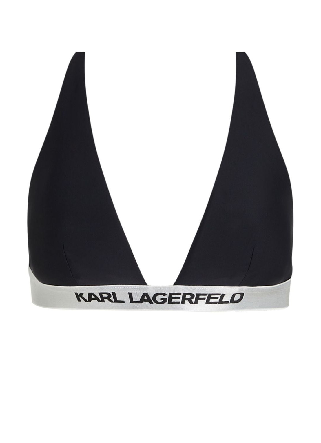 Bikini sujetador karl lagerfeld bikini bra womanlogo triangle top w/ elastic - 240w2218 999 talla ne
