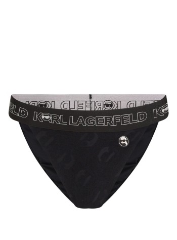 karl lagerfeld bikini braga mujer ikonik 2.0 towel bottoms - 240w2228 999