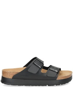 birkenstock planas mujer arizona platform flex bf black veg - 1027395 black
