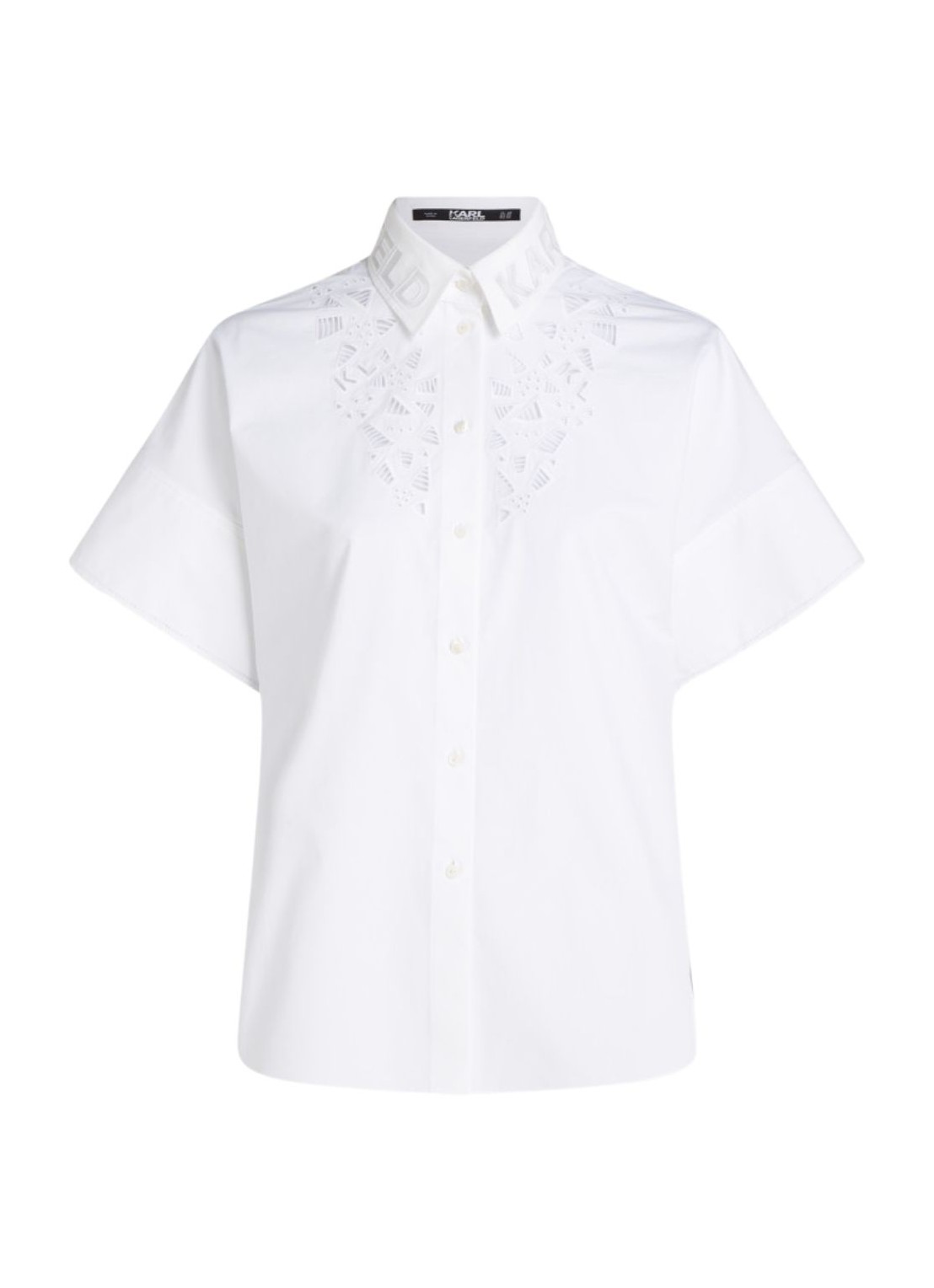 Camiseria karl lagerfeld shirt womanss embroidered shirt - 241w1606 100 talla 38
 