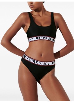 karl lagerfeld bikini sujetador mujer elongated logo bikini top - 240w2221 999
