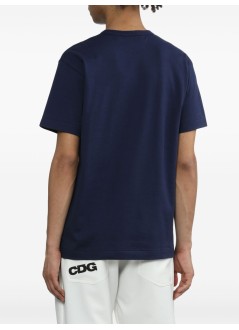 comme des garcons t-shirt manplay navy t-shirt - axt184051 navy