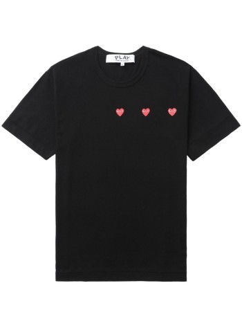 HORIZONTAL 3 HEART SHORT SLEEVE T-SHIRT