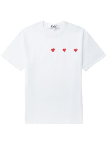Horizontal 3 Heart Short Sleeve T -Shirt