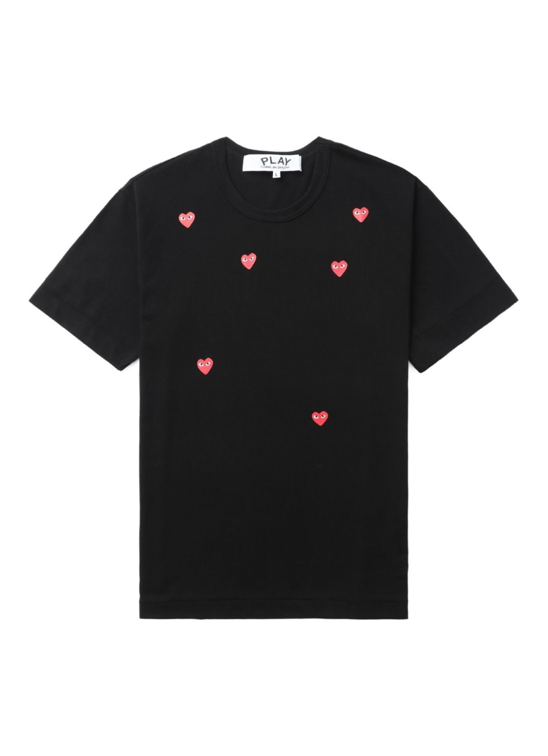 Camiseta comme des garcons t-shirt manmany heart short sleeve t-shirt - axt338051 black talla XXL
 