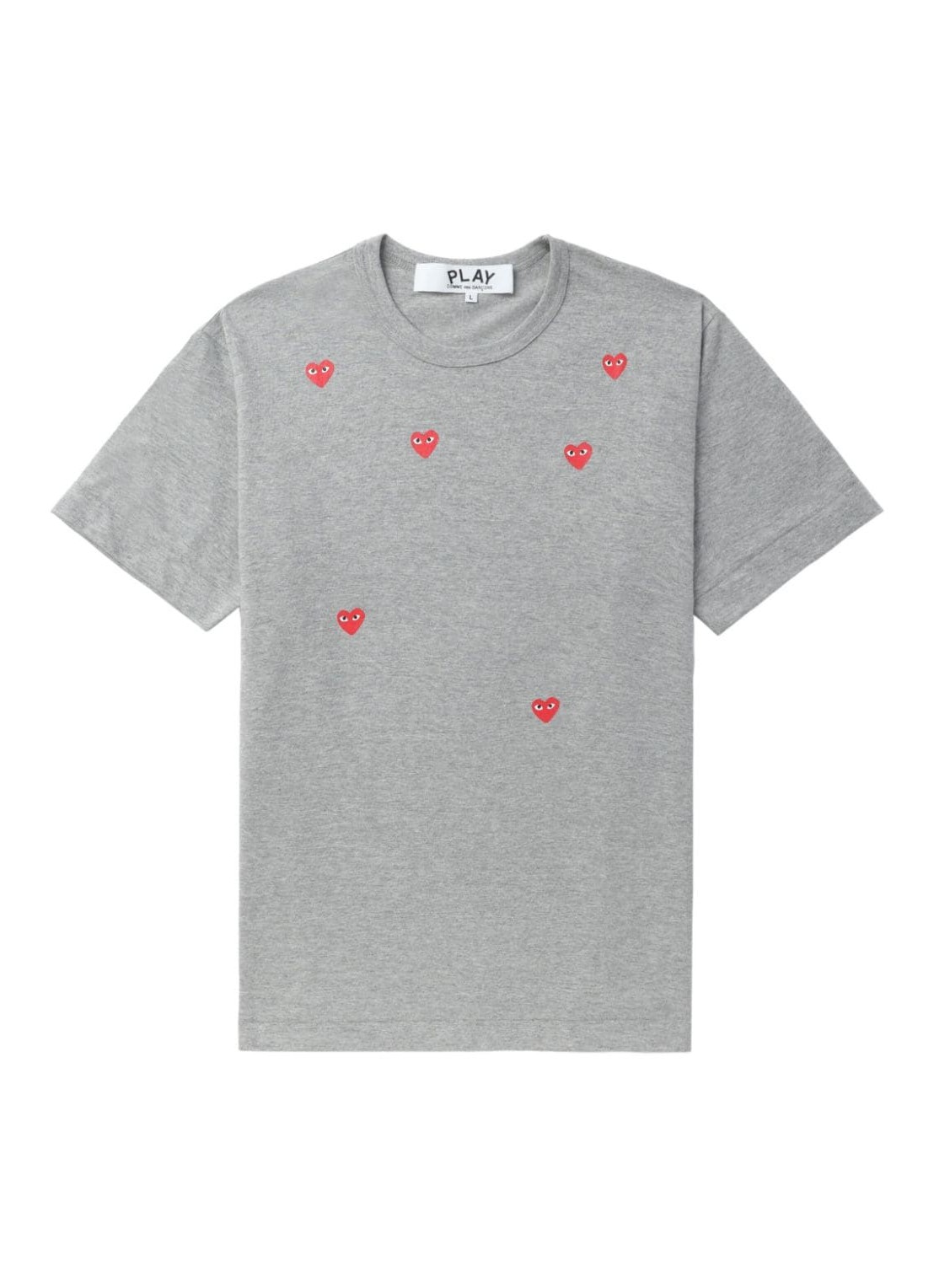 Camiseta comme des garcons t-shirt manmany heart short sleeve t-shirt - axt338051 grey talla XXL
 