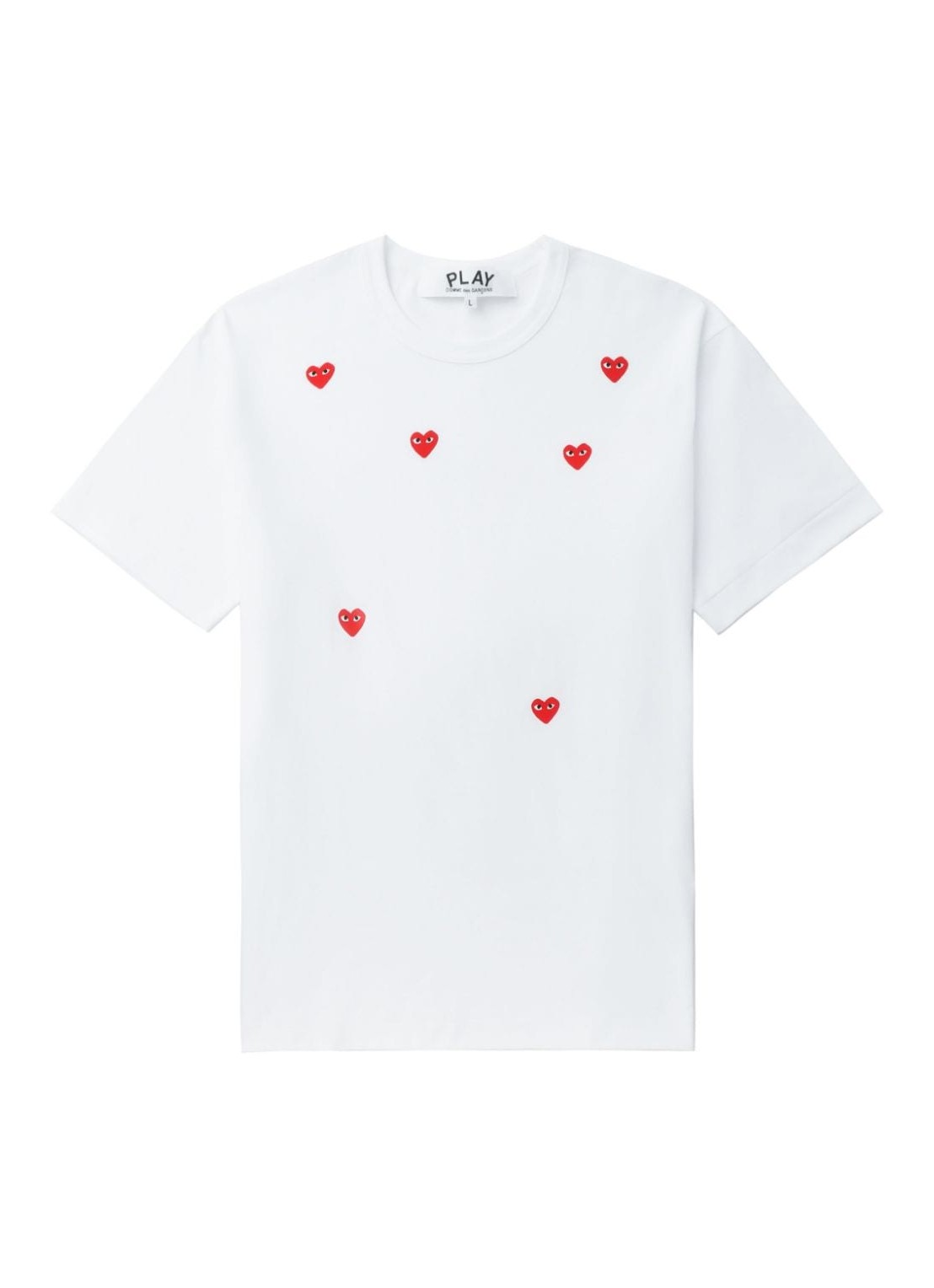 Camiseta comme des garcons t-shirt manmany heart short sleeve t-shirt - axt338051 white talla XXL
 