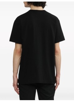 comme des garcons t-shirt manhorizontal 3 heart short sleeve t-shirt - axt337051 black